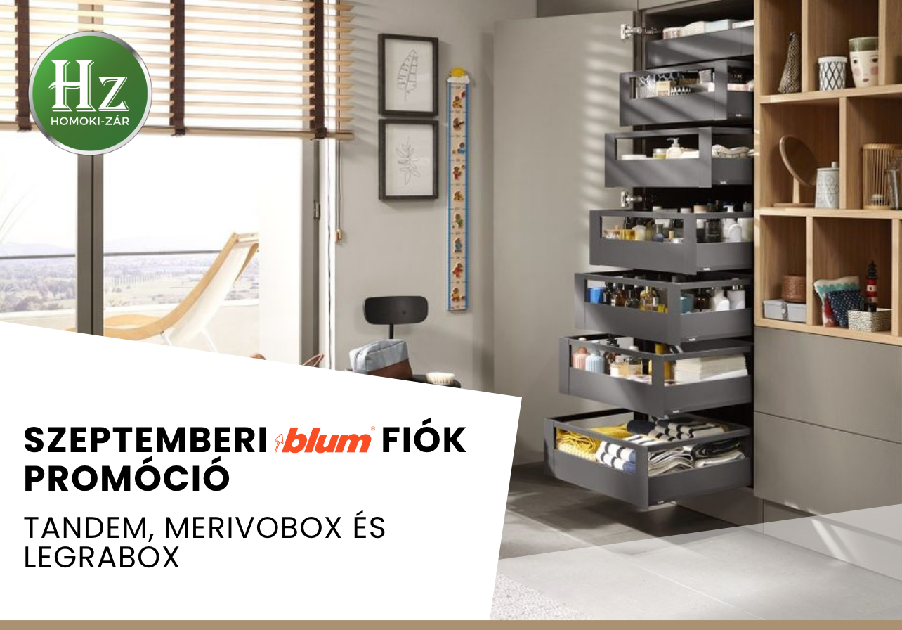 Szeptemberi promóció - BLUM Tandem, Merivobox és Legrabox