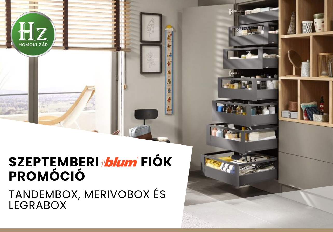 Szeptemberi promóció - BLUM Tandembox, Merivobox és Legrabox