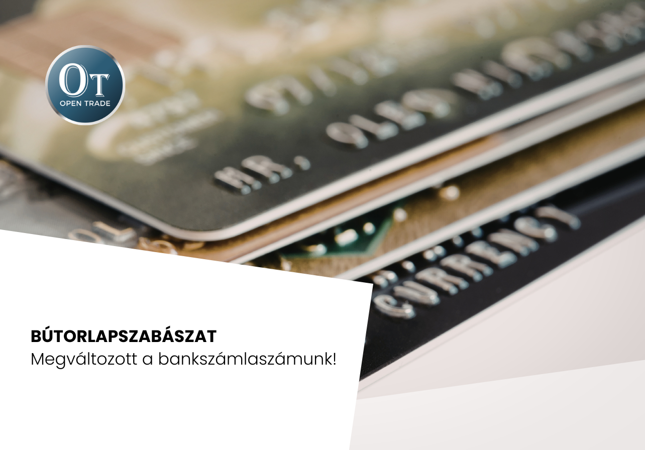 Fontos változás - Megváltozott számlaszámunk