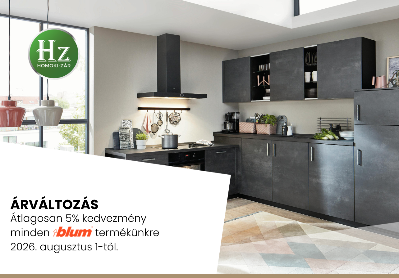 Tájékoztató BLUM árváltozásról