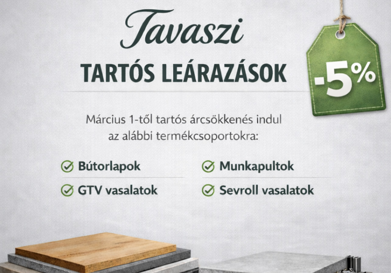 🌿 Tavaszi tartós leárazások!